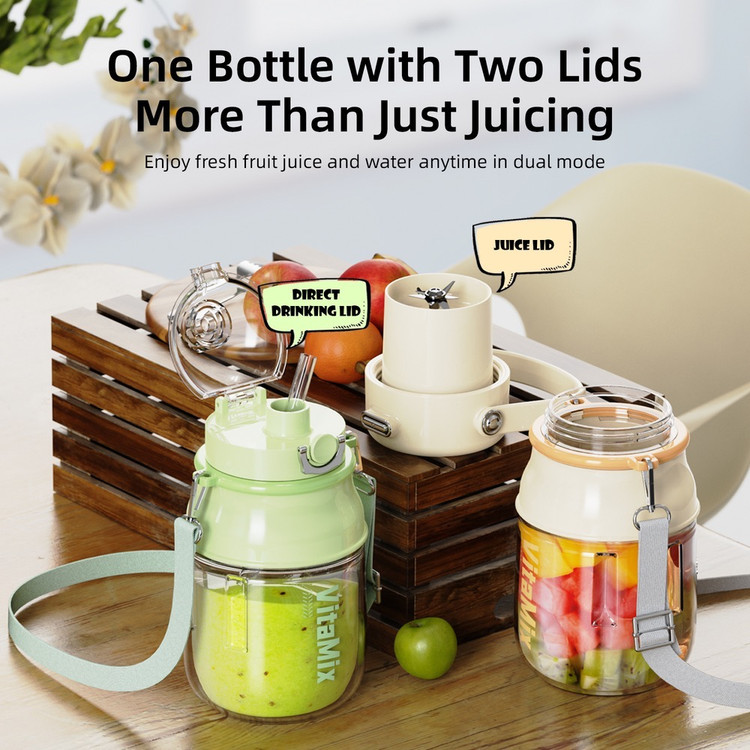 مخلوط کن و آبمیوه گیری شارژی قابل حمل ویوی لبز مدل VyVyLabs Blender 800ml