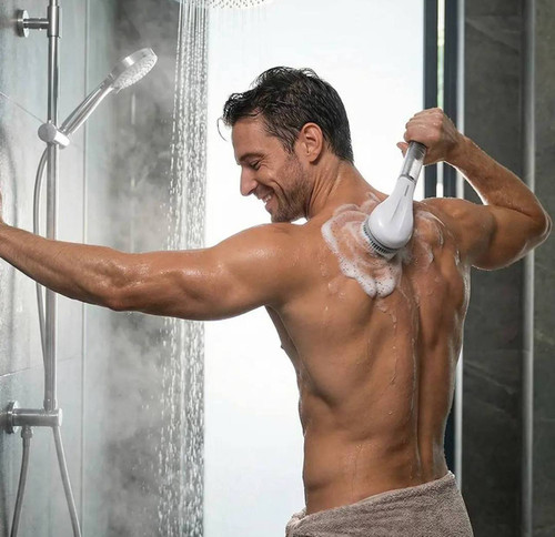 براش برقی حمام پورودو مدل Body Shower Brush با مخزن شامپو
